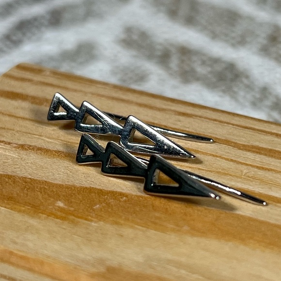 Sterling Silver Ear Climber Earrings - Picture 4 of 6